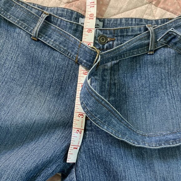 Y2K Request Jeans Juniors 9 Belted Strappy Flared Vintage Mid Rise 2000s Grunge - Picture 10 of 12